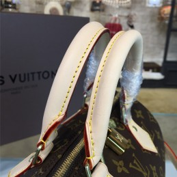 Replica Louis Vuitton Brown Monogram Beige Trim Speedy 25