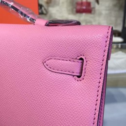 Replica Hermes Pink Kelly Cut Clutch