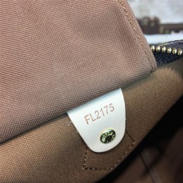 Replica Louis Vuitton Brown Monogram Beige Trim Speedy 30