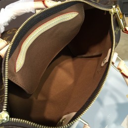 Replica Louis Vuitton Brown Monogram Beige Trim Speedy 30