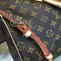 Replica Louis Vuitton Brown Monogram Beige Trim Speedy 35