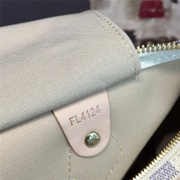 Replica Louis Vuitton White Damier Azur Beige Trim Speedy 30