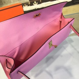 Replica Hermes Pink Kelly Cut Clutch