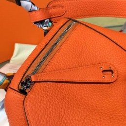 Replica Hermes Orange Lindy 26 Bag Twilly Handle