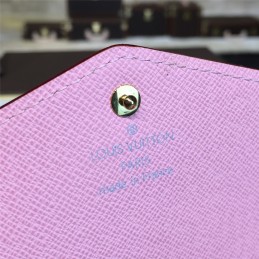 Replica Louis Vuitton Pink Textured Sarah Wallet