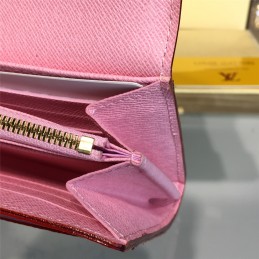 Replica Louis Vuitton Pink Textured Sarah Wallet