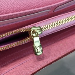 Replica Louis Vuitton Pink Textured Sarah Wallet