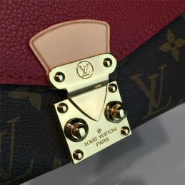Replica Louis Vuitton Brown Monogram Red Interior Pallas Wallet