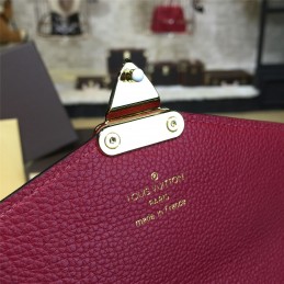 Replica Louis Vuitton Brown Monogram Red Interior Pallas Wallet