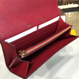 Replica Louis Vuitton Brown Monogram Red Interior Pallas Wallet
