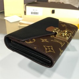 Replica Louis Vuitton Brown Monogram Navy Interior Pallas Wallet
