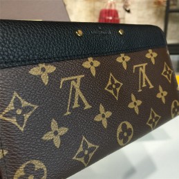 Replica Louis Vuitton Brown Monogram Navy Interior Pallas Wallet
