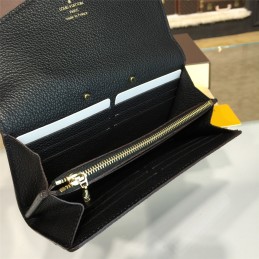 Replica Louis Vuitton Brown Monogram Navy Interior Pallas Wallet