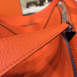 Replica Hermes Orange Lindy 26 Bag Twilly Handle