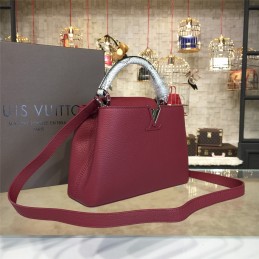 Replica Louis Vuitton Burgundy Capucines BB