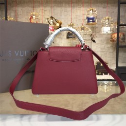 Replica Louis Vuitton Burgundy Capucines BB