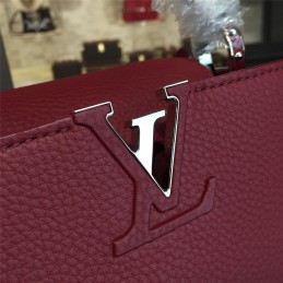 Replica Louis Vuitton Burgundy Capucines BB