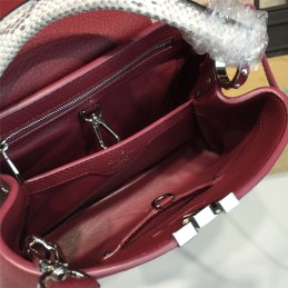 Replica Louis Vuitton Burgundy Capucines BB