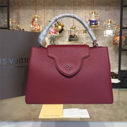 Replica Louis Vuitton Burgundy Capucines PM
