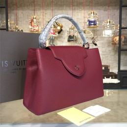 Replica Louis Vuitton Burgundy Capucines PM