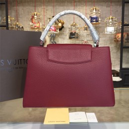 Replica Louis Vuitton Burgundy Capucines PM