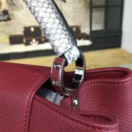 Replica Louis Vuitton Burgundy Capucines PM