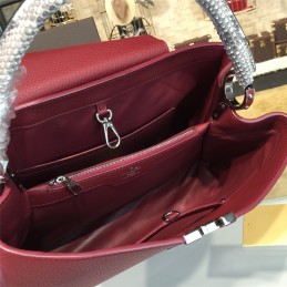 Replica Louis Vuitton Burgundy Capucines PM