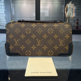 Replica Louis Vuitton Brown Monogram Zippy XL Retiro Wallet