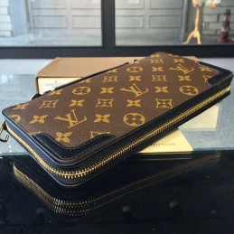 Replica Louis Vuitton Brown Monogram Zippy XL Retiro Wallet