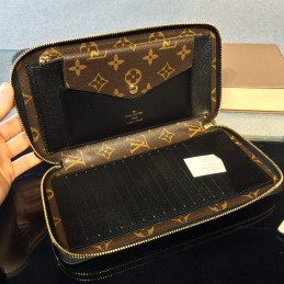 Replica Louis Vuitton Brown Monogram Zippy XL Retiro Wallet