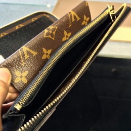 Replica Louis Vuitton Brown Monogram Zippy XL Retiro Wallet