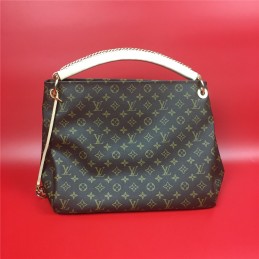 Replica Louis Vuitton Brown Monogram Beige Handle Artsy GM