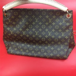 Replica Louis Vuitton Brown Monogram Beige Handle Artsy GM