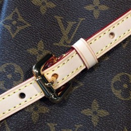 Replica Louis Vuitton Brown Monogram Beige Trim Palermo PM