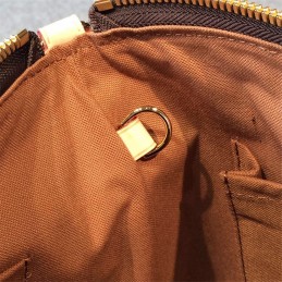 Replica Louis Vuitton Brown Monogram Beige Trim Palermo PM