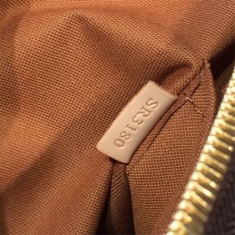 Replica Louis Vuitton Brown Monogram Beige Trim Palermo PM