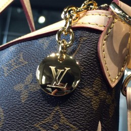Replica Louis Vuitton Brown Monogram Beige Trim Palermo GM