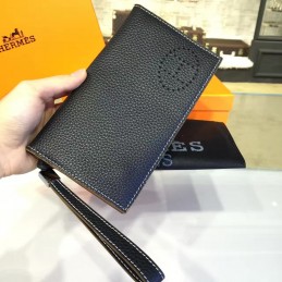Replica Hermes Black H Long Wallet