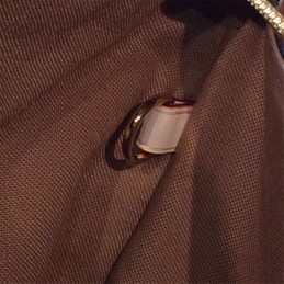 Replica Louis Vuitton Brown Monogram Beige Trim Palermo GM