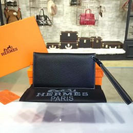 Replica Hermes Black H Long Wallet