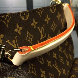 Replica Louis Vuitton Brown Monogram Metis Hobo