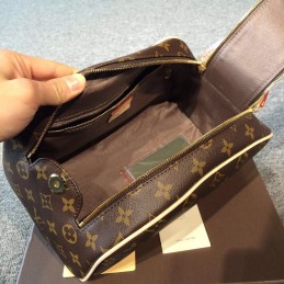 Replica Louis Vuitton Brown Monogram King Size Toiletry Bag