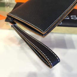 Replica Hermes Black H Long Wallet