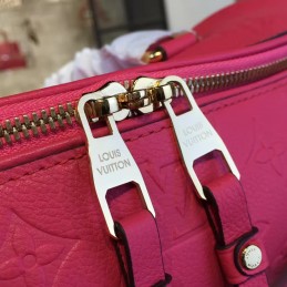 Replica Louis Vuitton Bright Pink Embossed Monogram Speedy 25