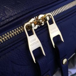 Replica Louis Vuitton Navy Blue Embossed Monogram Speedy 25