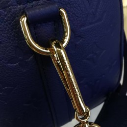 Replica Louis Vuitton Navy Blue Embossed Monogram Speedy 25