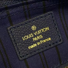 Replica Louis Vuitton Navy Blue Embossed Monogram Speedy 25
