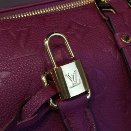 Replica Louis Vuitton Burgundy Embossed Monogram Speedy 25 - Style 2
