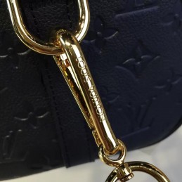Replica Louis Vuitton Black Embossed Monogram Speedy 25