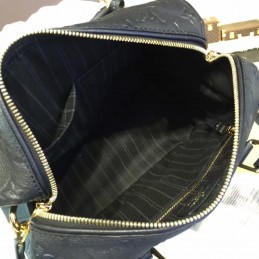 Replica Louis Vuitton Black Embossed Monogram Speedy 25